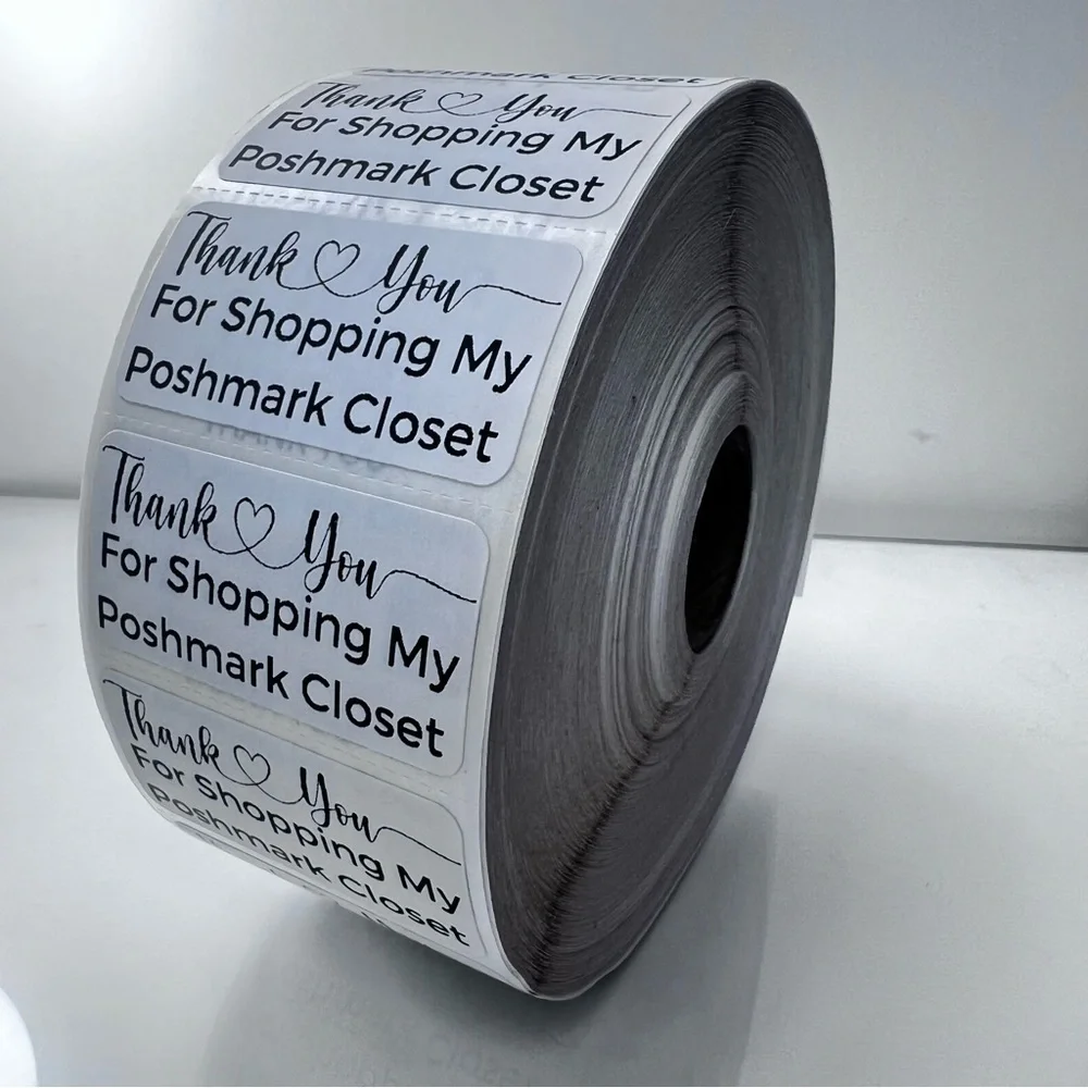 100 Poshmark Package stickers | thank you for shopping my Poshmark closet - Picture 3 of 6